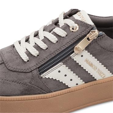 MARCO TOZZI WOMENS LACE UP CASUAL SHOE - DARK GREY